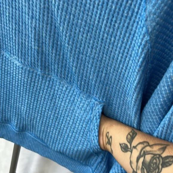 Free People Westend Thermal Long Sleeve Top Sz S - Picture 5 of 10